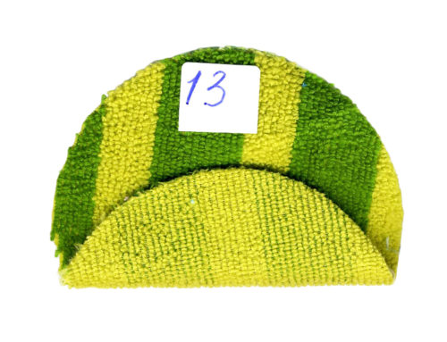Microfiber terry cloth with color stripes