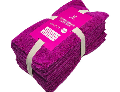 15-Piece Microfiber Cloth Collection – Long Short Pile Cleaning Cloths Set